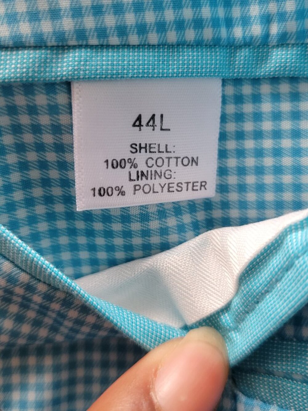Saddlebred Men’s Solid Blue Robins Egg Cotton Blazer Jacket - Size 44 L - Picture 2 of 16